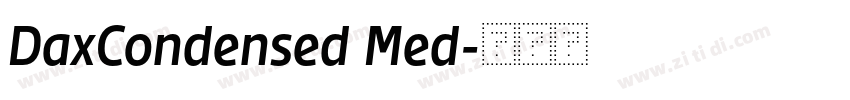DaxCondensed Med字体转换